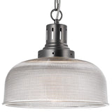 Dar Tack Glass Pendant Industrial Nickel –  from Amos Lighting + Home