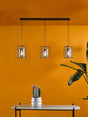 Dar Tatum 3 Light Bar Pendant Matt Black and Smoked Glass –  from Amos Lighting + Home