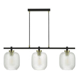 Dar Tehya 3 Light Bar Pendant Satin Brass & Black –  from Amos Lighting + Home