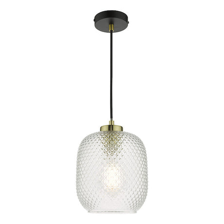 Dar Tehya Pendant Satin Brass & Black –  from Amos Lighting + Home