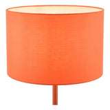 Dar Toledo Table Lamp Satin Orange With Shade –  from Amos Lighting + Home