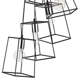 Dar Tower 6 Light Cluster Pendant Black and Polished Chrome –  from Amos Lighting + Home