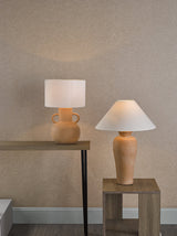 Dar Urn Ceramic Table Lamp Terracotta With Shade –  from Amos Lighting + Home