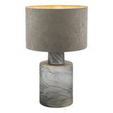 Dar Wanda Table Lamp Smoked Glass With Shade –  from Amos Lighting + Home