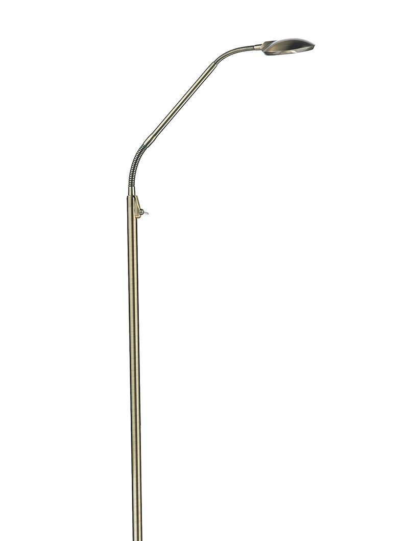 Dar Wellington Floor Lamp Antique Brass –  from Amos Lighting + Home