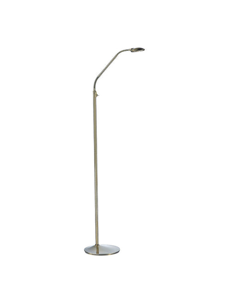 Dar Wellington Floor Lamp Antique Brass –  from Amos Lighting + Home