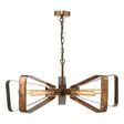 Dar Yavanna 5 Light Oiled Copper Pendant Chandelier –  from Amos Lighting + Home