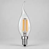 Dar LED Light Bulb E14 4w Clear Candle Flame Tip Dimmable