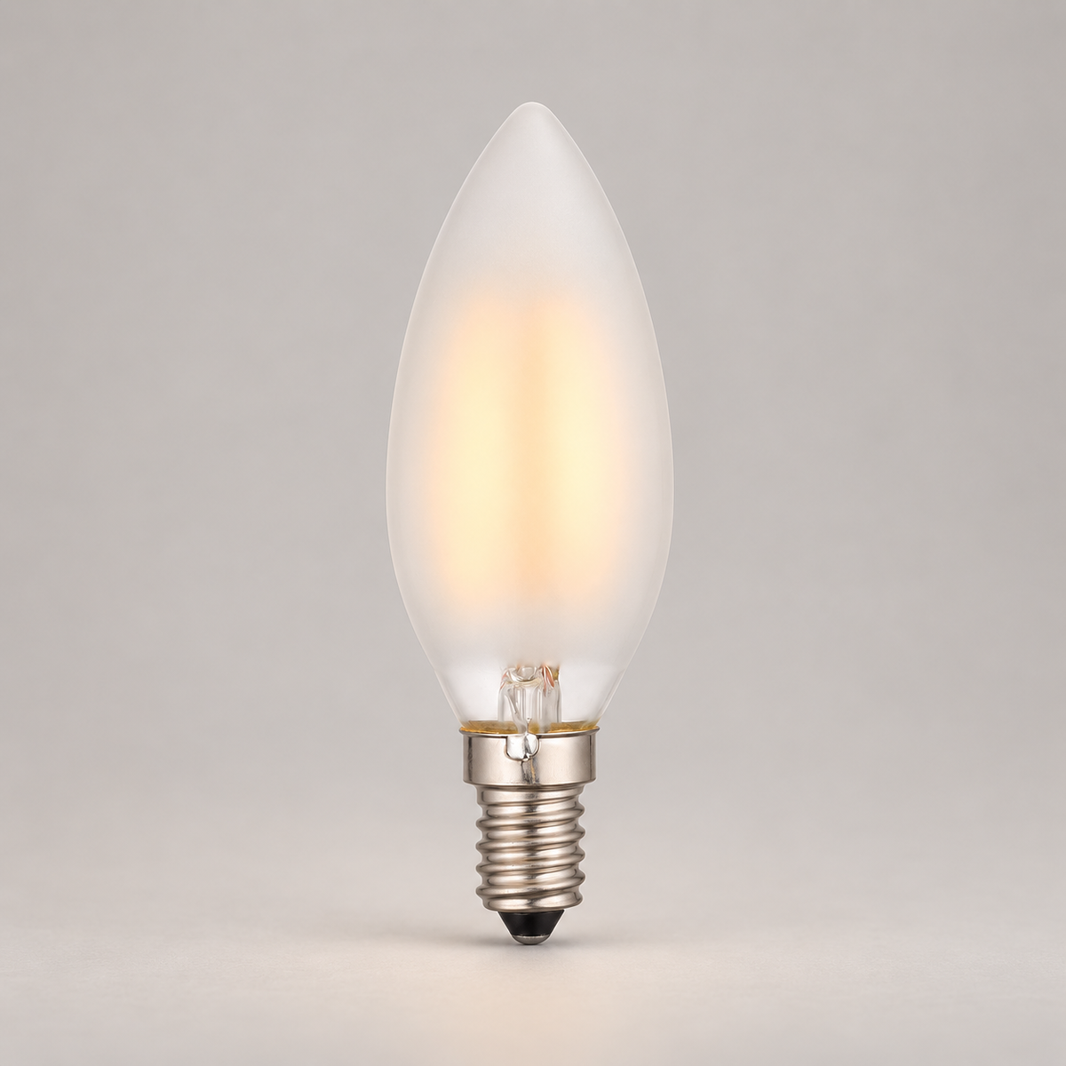 Dar LED Light Bulb E14 4w Frosted Candle Non-Dimmable
