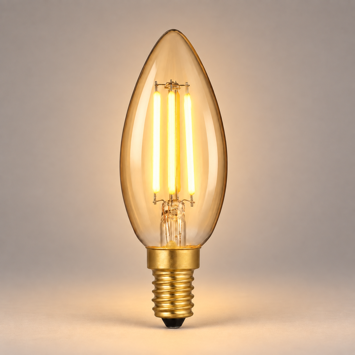 Dar LED Light Bulb E14 4w Vintage Candle Dimmable
