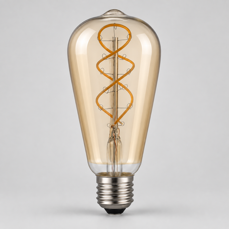 Dar LED Light Bulb E27 4w Elongated Vintage Rustic Dimmable