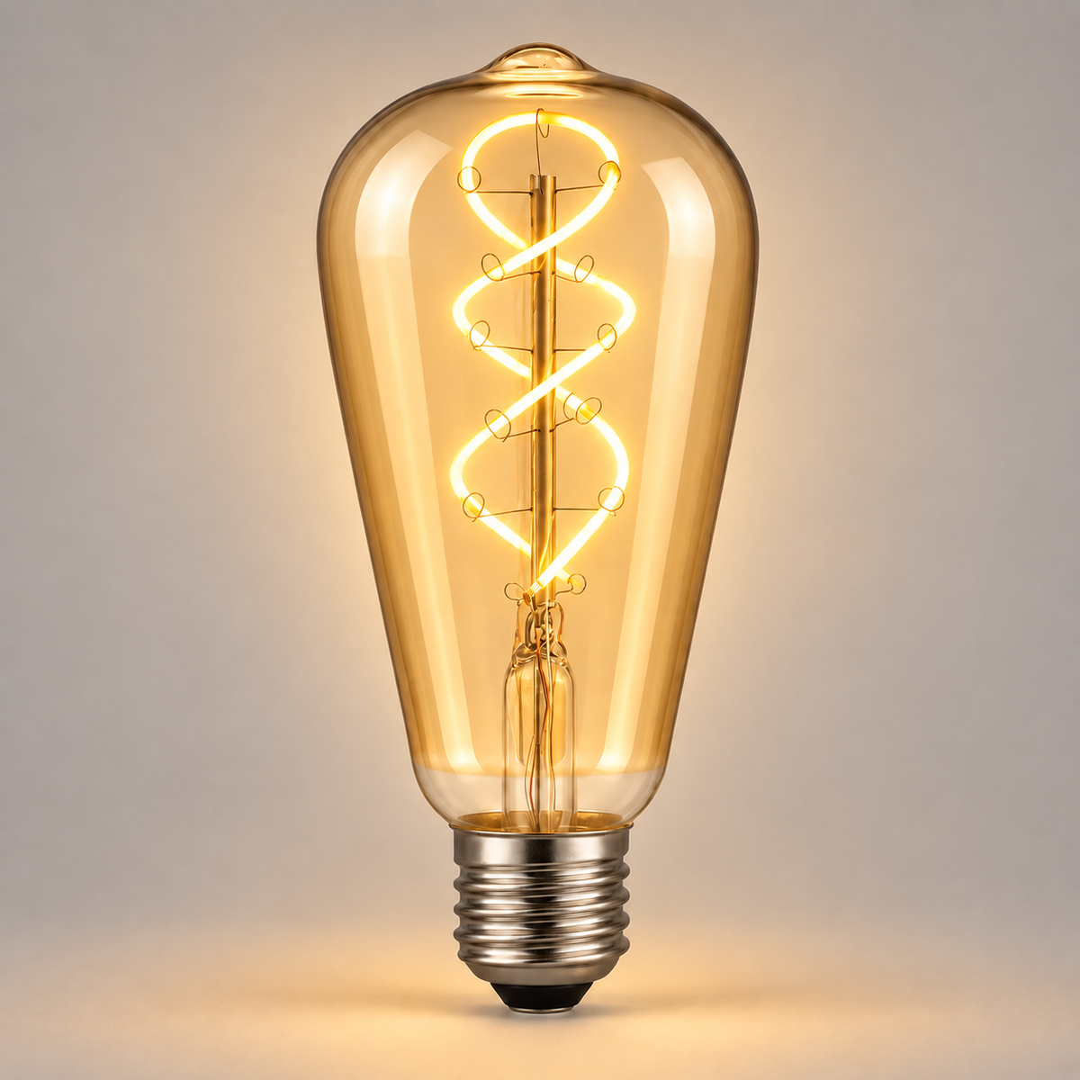 Dar LED Light Bulb E27 4w Elongated Vintage Rustic Dimmable