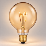 Dar LED Light Bulb E27 4w Medium Vintage Globe Dimmable