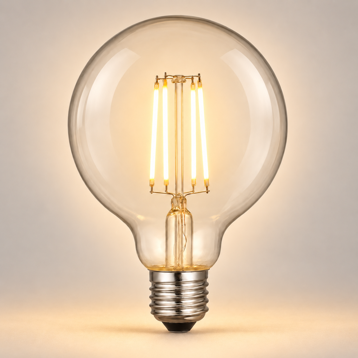 Dar LED Light Bulb E27 6w Medium Globe Dimmable