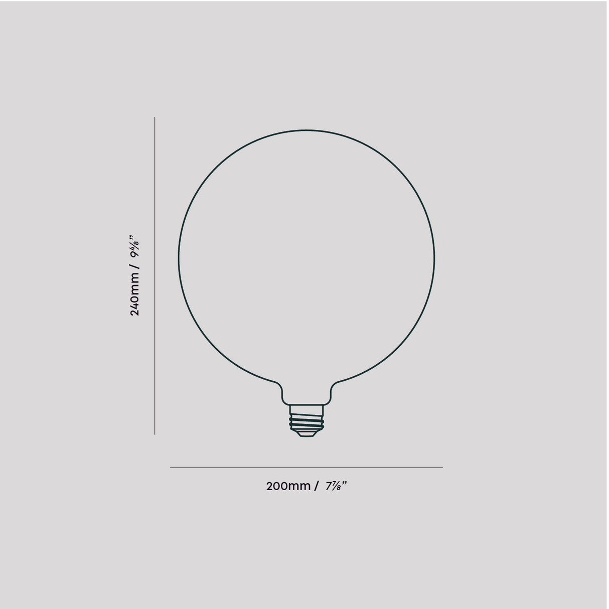 Tala Sphere V Light Bulb 8W E27 Matte Porcelain