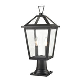 Franklite Dusk 2lt Exterior Bollard in Matt Black