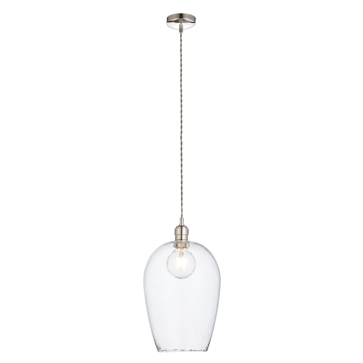 Amos Lucid Large Pendant Dimpled Glass –  from Amos Lighting + Home