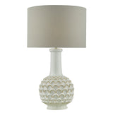 Dar Edlyn Table Lamp White Reactive Glaze Base Only –  from Amos Lighting + Home