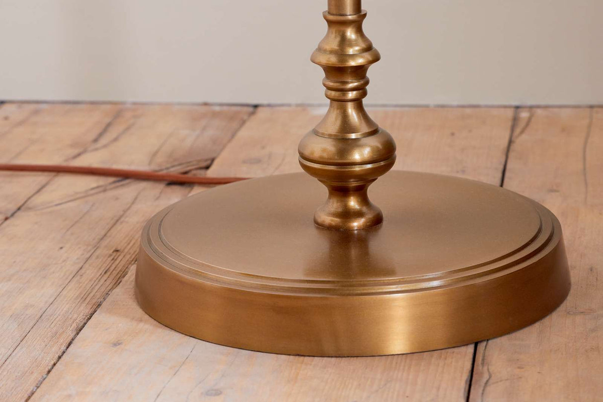 Nkuku Ehadi Antique Floor Lamp Antique Brass