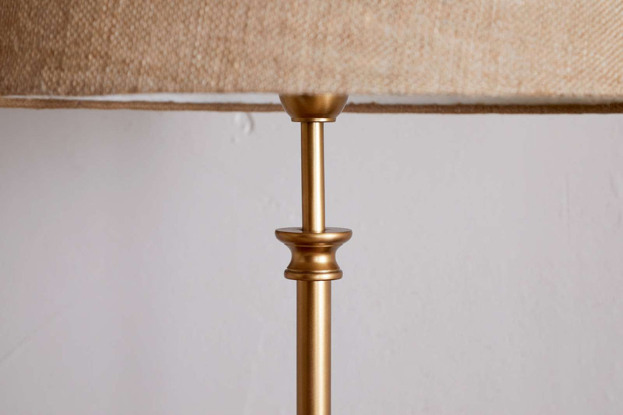 Nkuku Ehadi Antique Floor Lamp Antique Brass