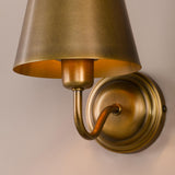 Dar Elara Wall Lamp Antique Bronze With Bronze Metal Shades