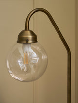 Garden Trading Everleigh Table Lamp Round Glass Antique Brass