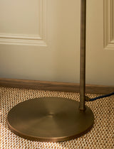 Garden Trading Everleigh Table Lamp Round Glass Antique Brass