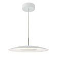 Dar Enoch LED Pendant White and Stainless Steel –  from Amos Lighting + Home