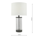 Dar Enrico Rechargeable Table Lamp Satin Black with Shade –  from Amos Lighting + Home