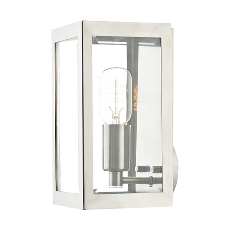 Dar Era Outdoor Wall Light Stainless Steel Glass IP44 –  from Amos Lighting + Home