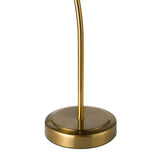 Dar Erika Table Lamp Antique Bronze and Amber Glass