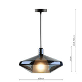 Dar Esmeralda Single Pendant Blue Glass and Opal Glass from Amos Lighting + Home