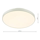 Dar Essien Flush White LED IP44