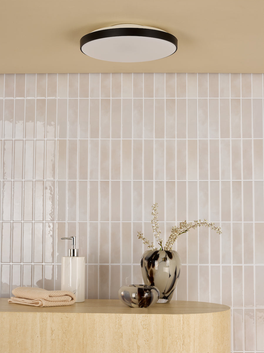 Dar Essien Flush White and Black LED IP44