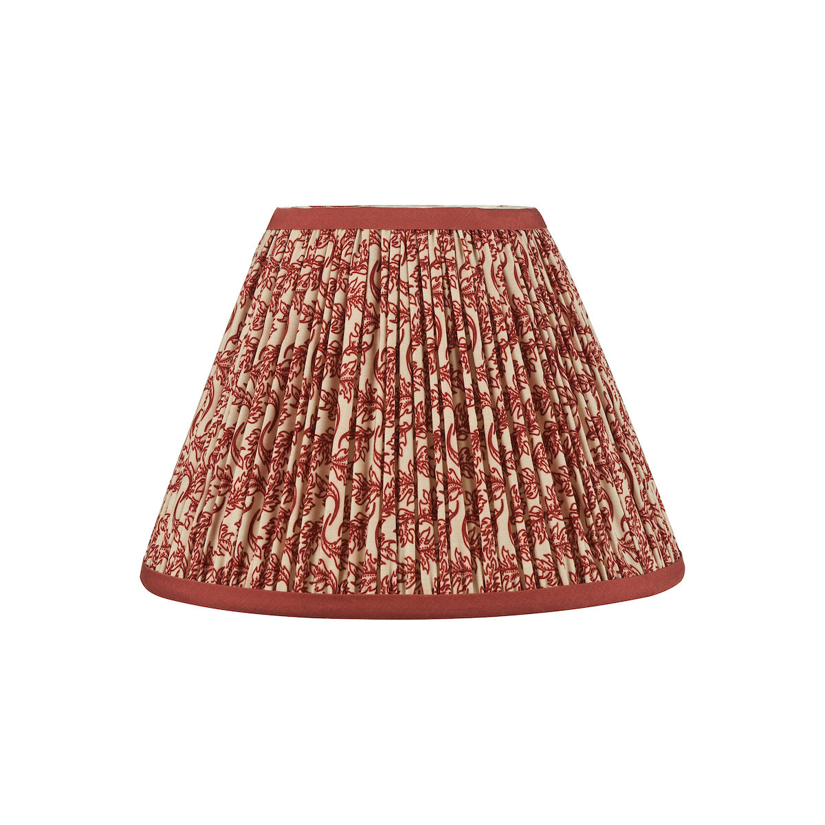 Dar Esther Red Cotton Empire Shade 25cm