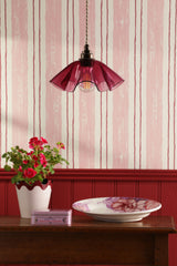 David Hunt Ethel Pendant Azalea Glass and Antique Brass