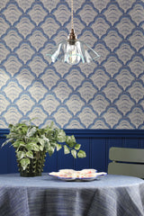 David Hunt Ethel Pendant Clear Glass and Antique Brass