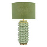 Dar Etzel Table Lamp Green with Linen Shade –  from Amos Lighting + Home