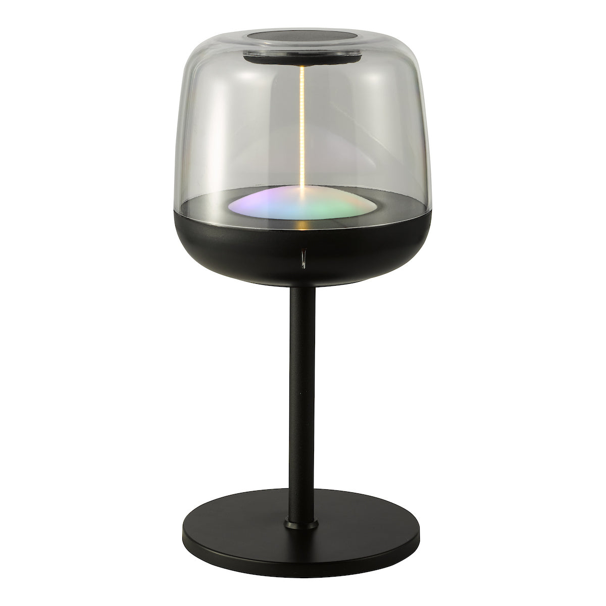 Dar Ezera Rechargeable Outdoor Table Lamp Black LED IP44