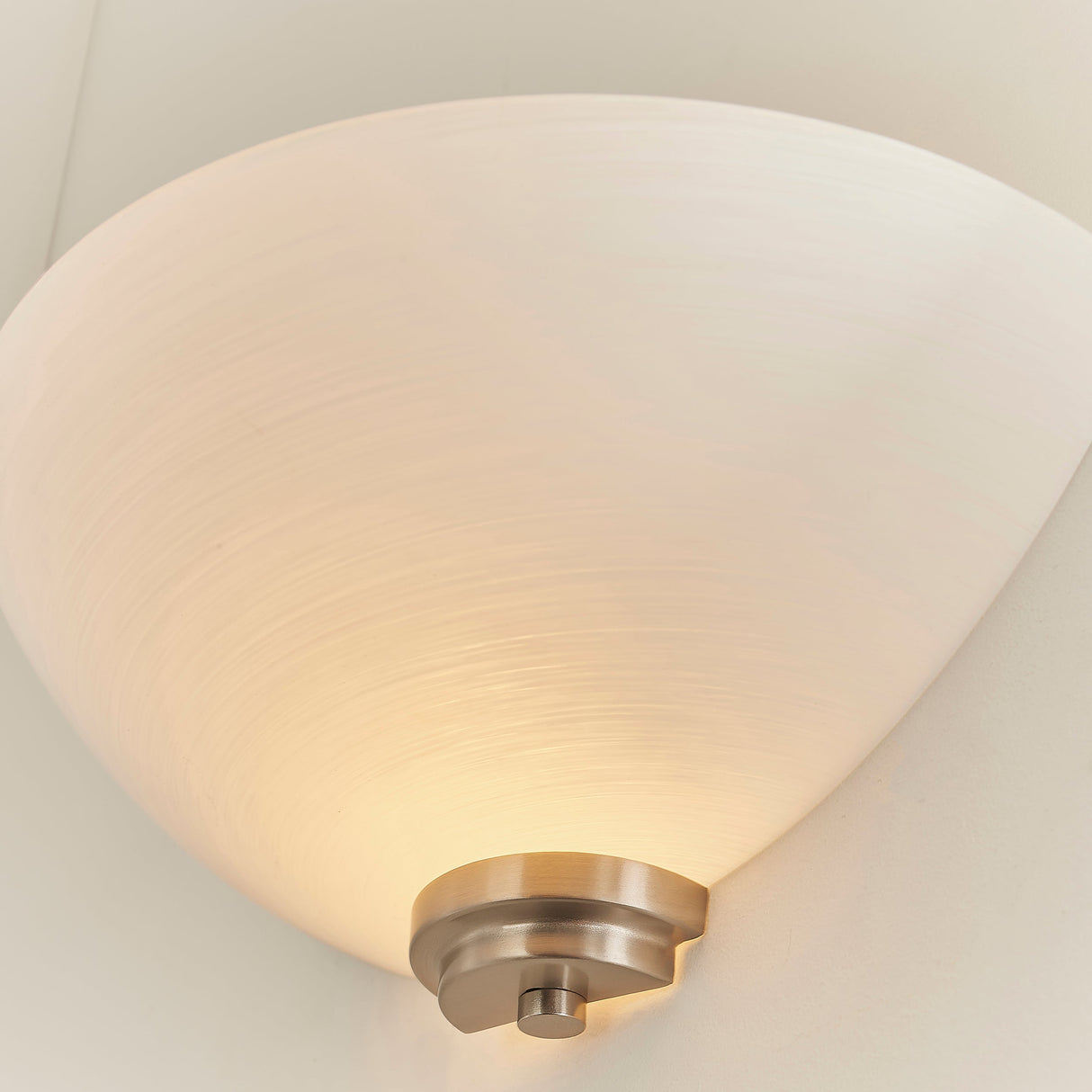 Endon Welles Wall Light Satin Chrome –  from Amos Lighting + Home