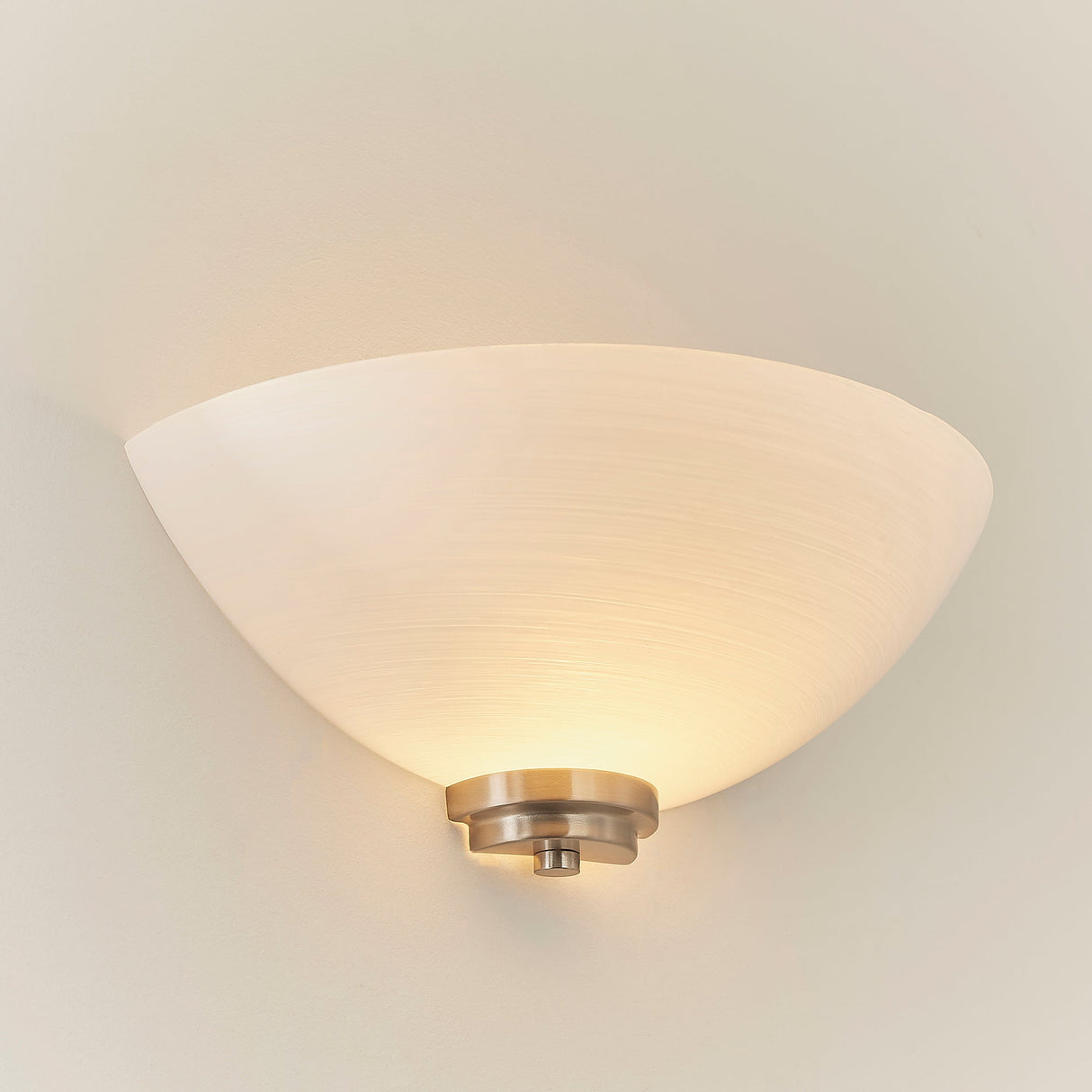 Endon Welles Wall Light Satin Chrome –  from Amos Lighting + Home