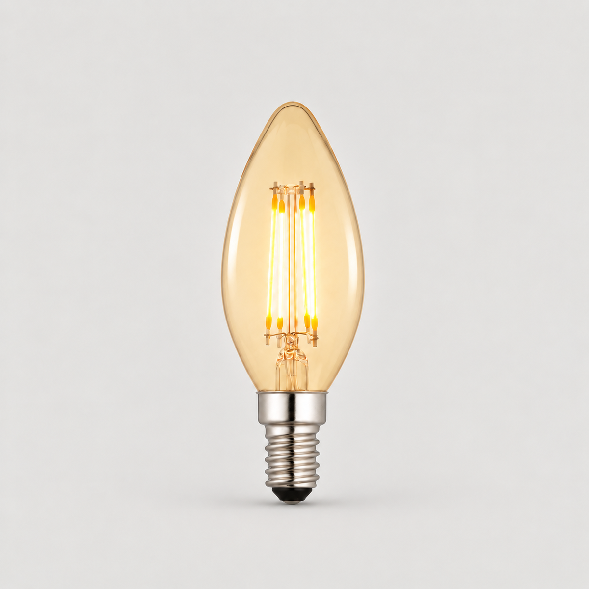 Endon E14 LED Light Bulb Filament Candle Vintage Dimmable
