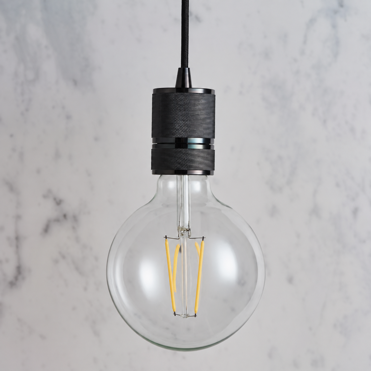 Endon Urban Pendant Black Chrome