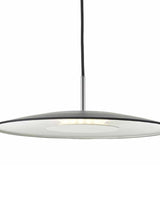 Dar Enoch LED Pendant Matt Black and Stainless Steel –  from Amos Lighting + Home