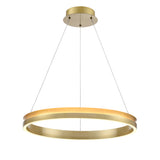 Franklite Eternity 60cm Satin Brass LED Pendant