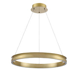 Franklite Eternity 60cm Satin Brass LED Pendant