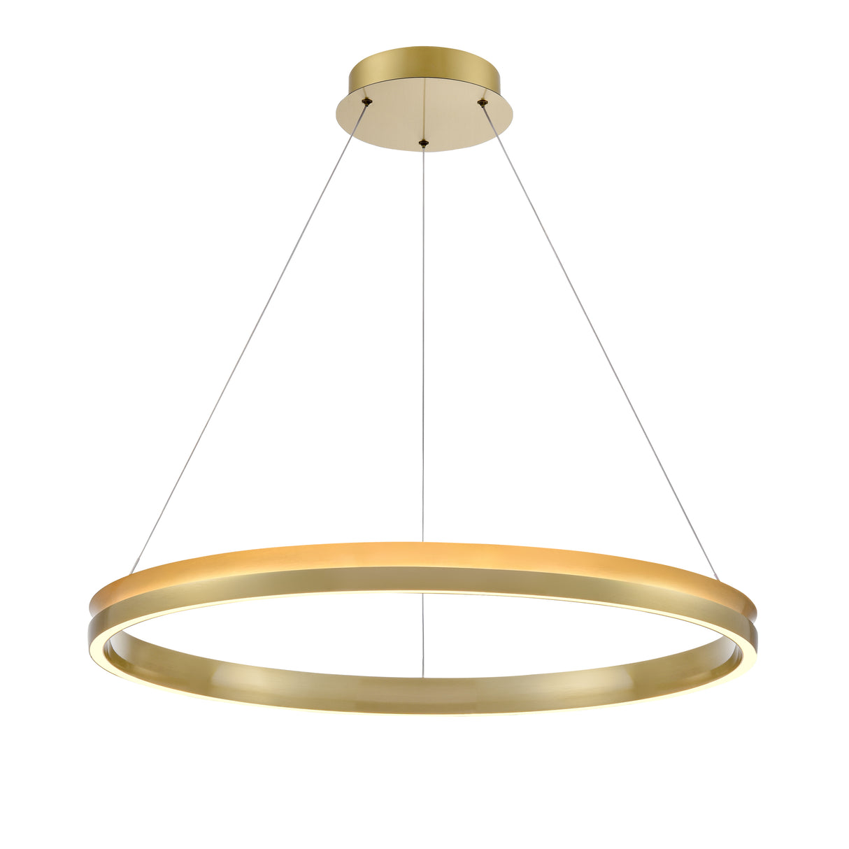 Franklite Eternity 80cm Satin Brass LED Pendant