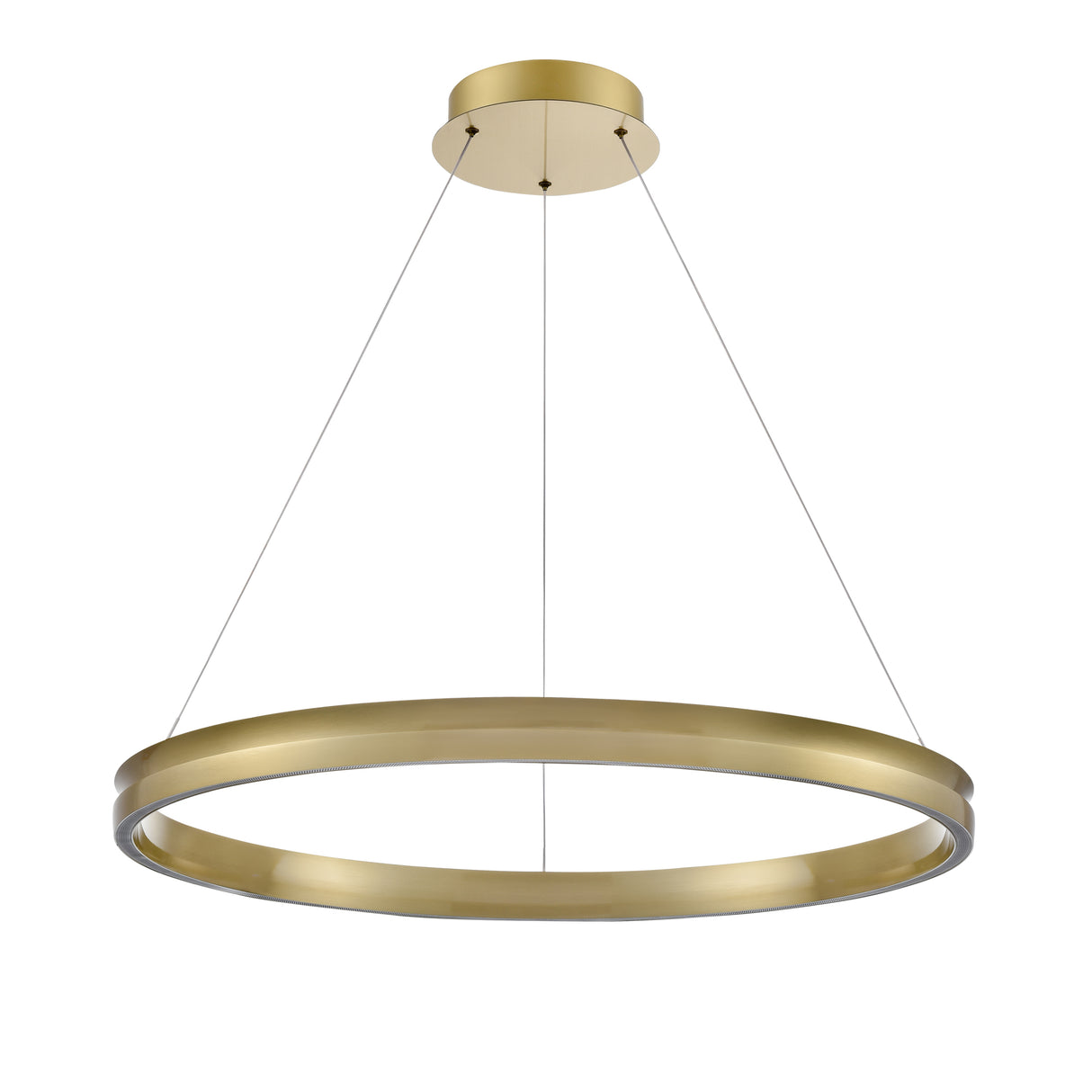 Franklite Eternity 80cm Satin Brass LED Pendant