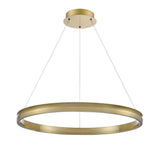 Franklite Eternity 80cm Satin Brass LED Pendant