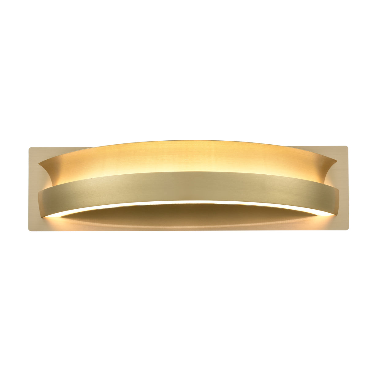 Franklite Eternity Satin Brass LED Wall Light